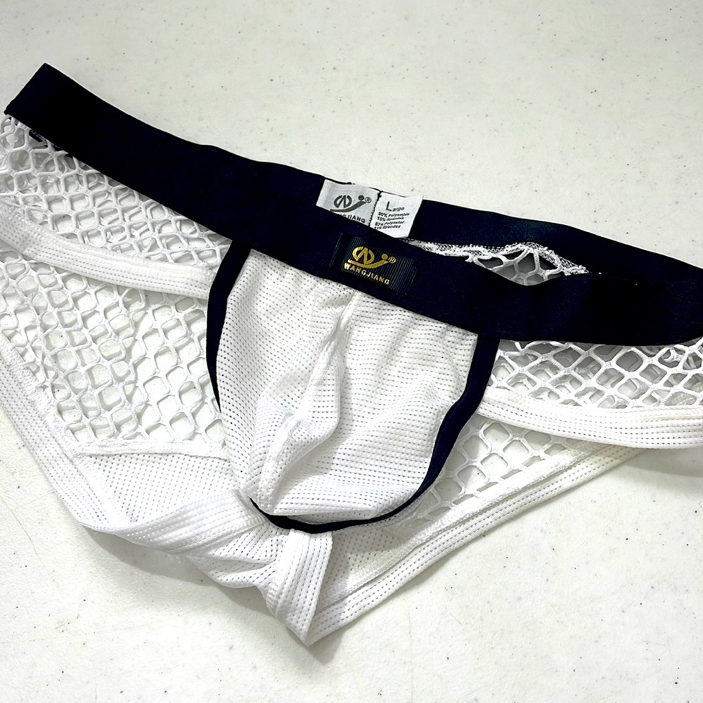 New Wang fish net briefs Lg.